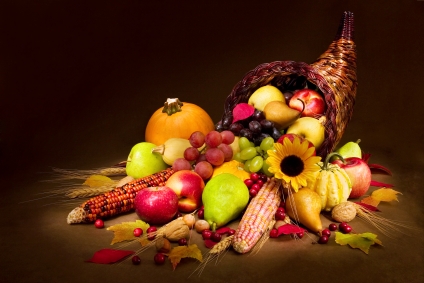 More Thanksgiving Links Cornucopia Image